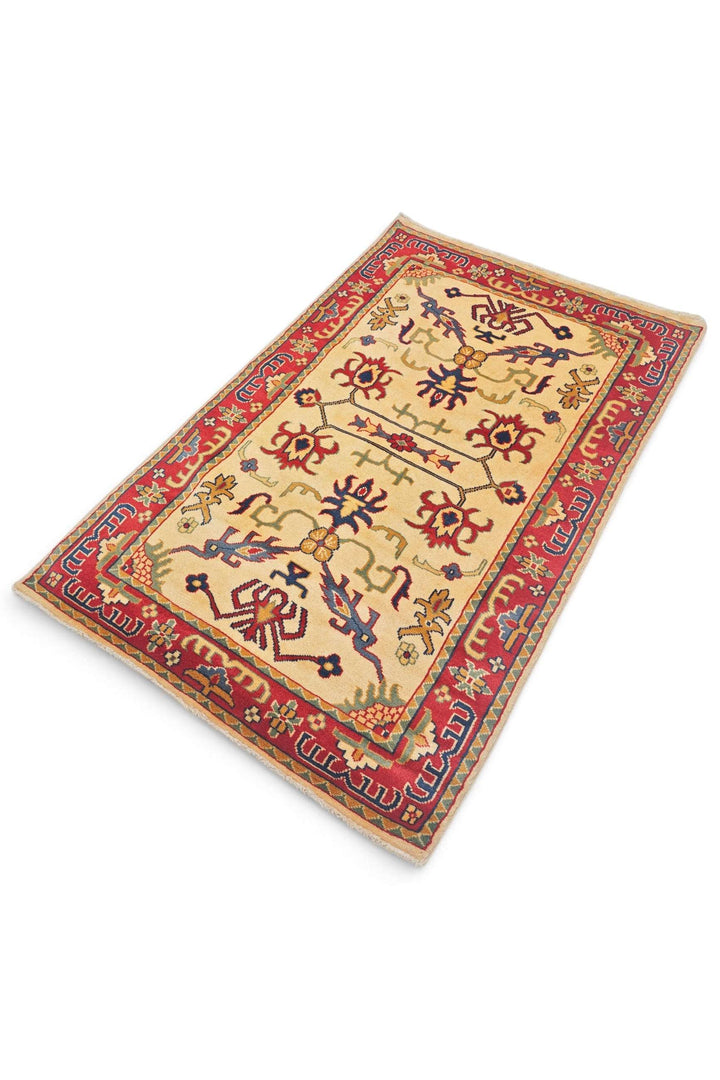 Cream Afghan Kazak Rug, hand-knotted, 80×121cm, photo 6
