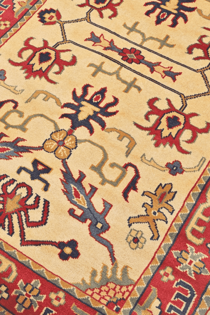 Cream Afghan Kazak Rug, hand-knotted, 80×121cm, photo 8