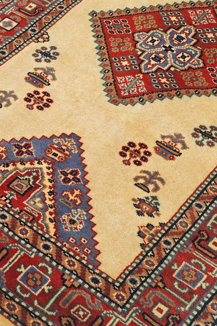 Cream Afghan Kazak Rug, hand-knotted, 80×115cm, photo 7
