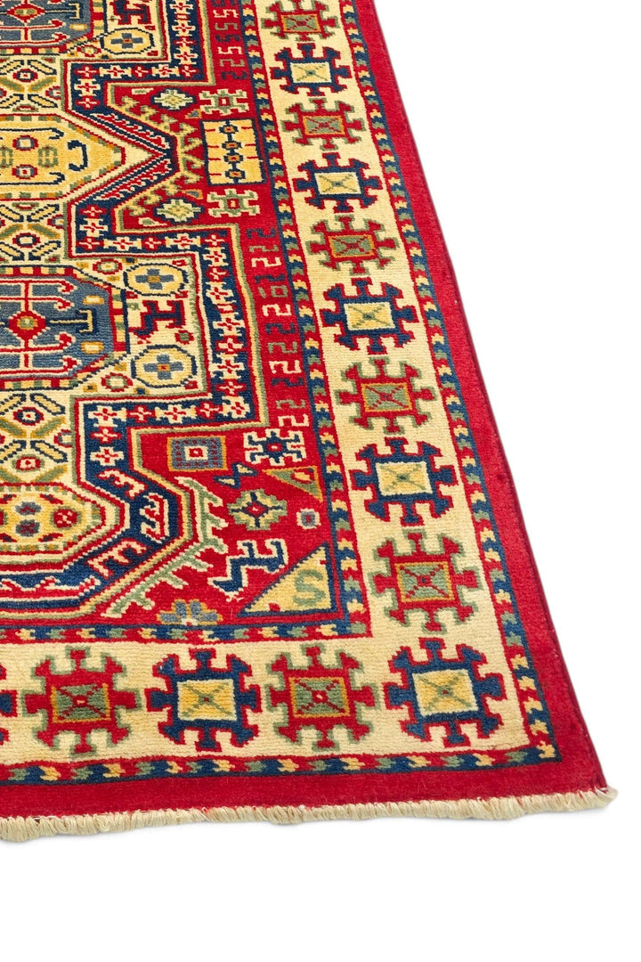 Red Afghan Kazak Rug, hand-knotted, 65×120cm, photo 8