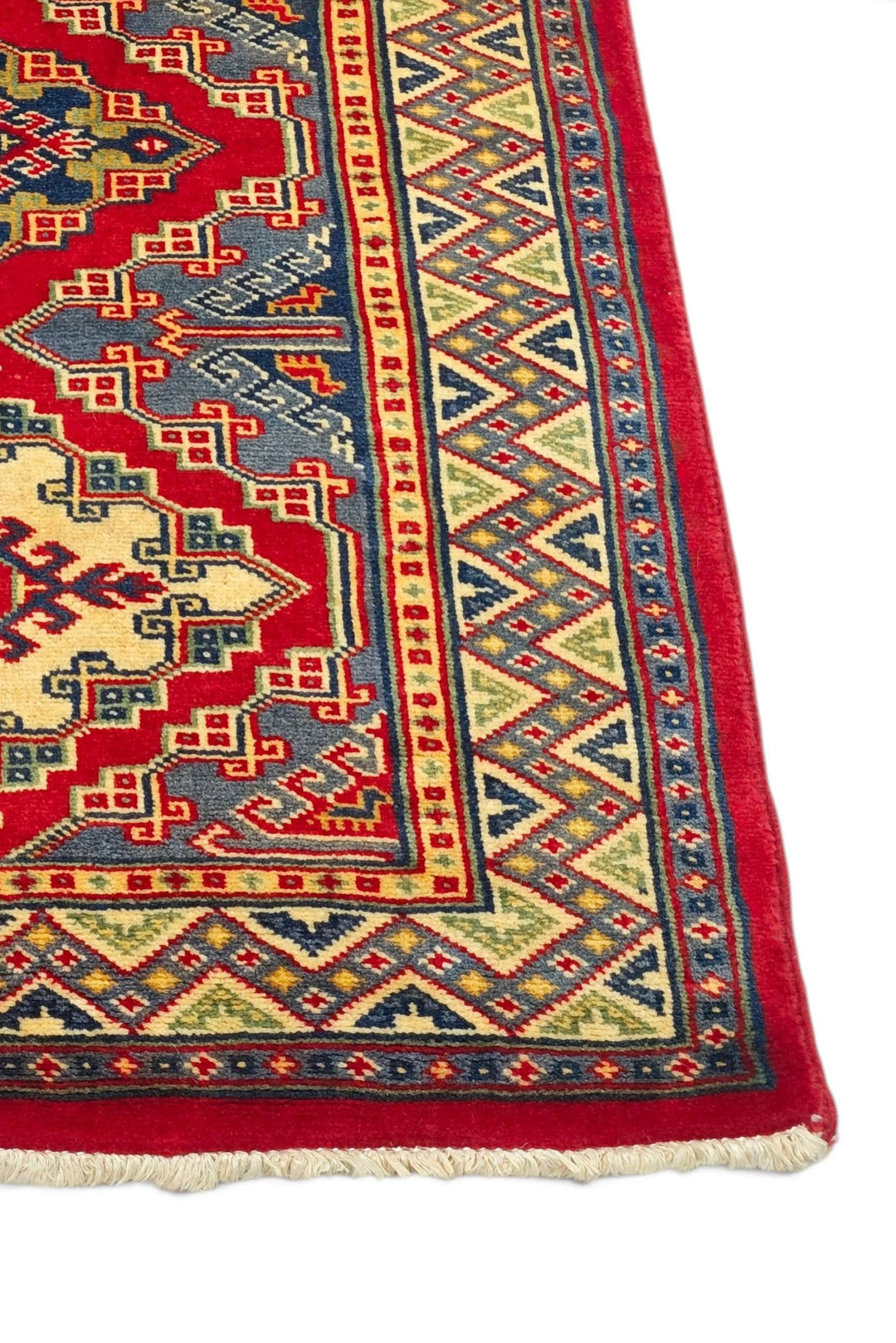Red Afghan Kazak Rug, hand-knotted, 65×87cm, photo 8