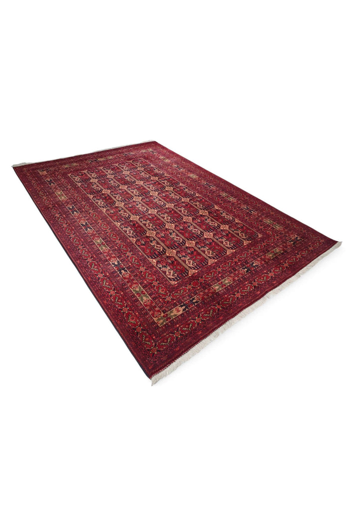 One-of-a-kind deep burgundy panel Khal Mohammadi rug