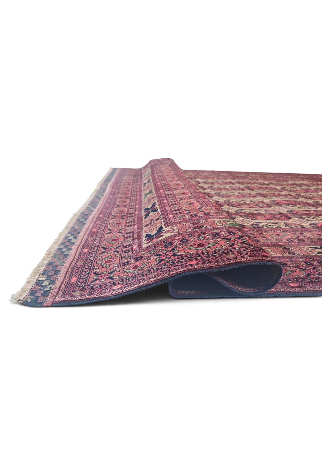 One-of-a-kind deep wine compartment Khal Mohammadi rug