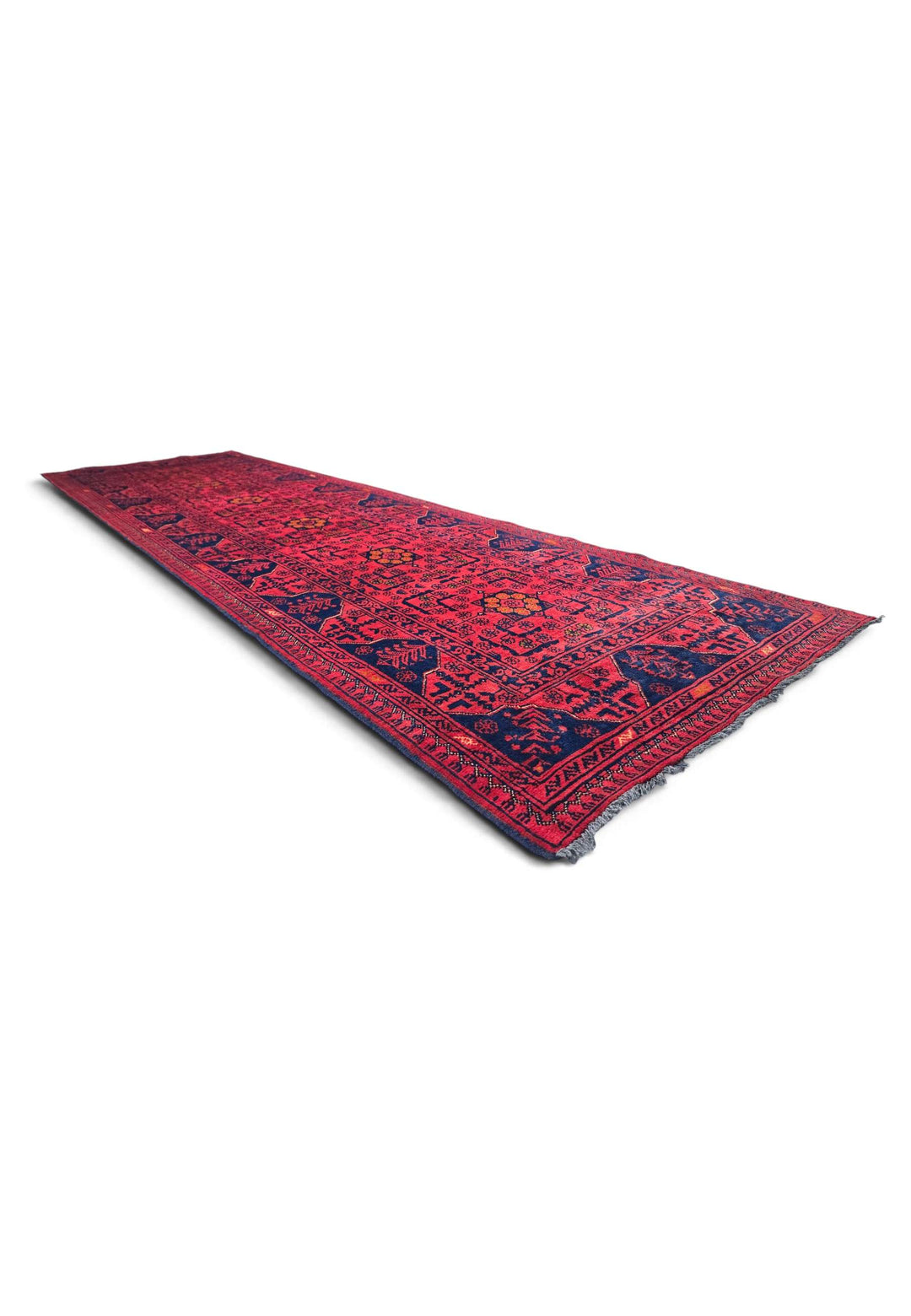 Raspberry Khal Mohammadi runner 89×306cm, Kunduz craftsmanship