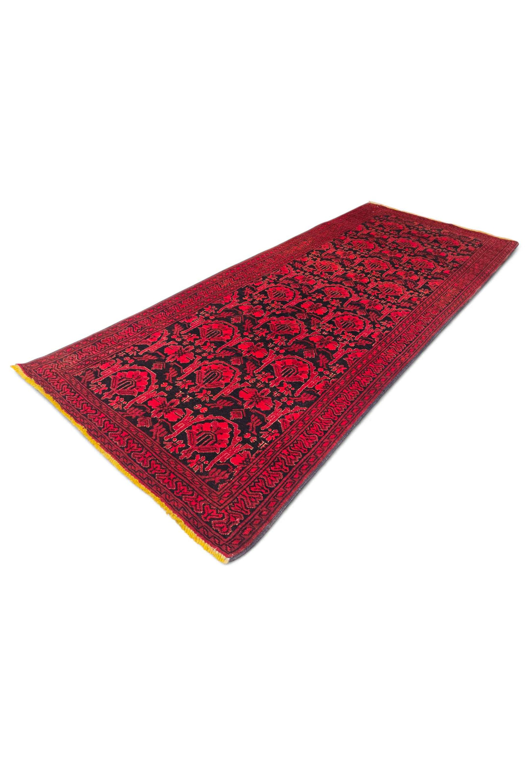 Red and black rug for an entrance, 76×186cm