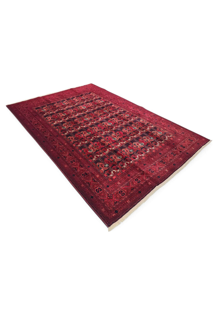 Wine panel Khal Mohammadi rug 199×282cm, Kunduz craftsmanship
