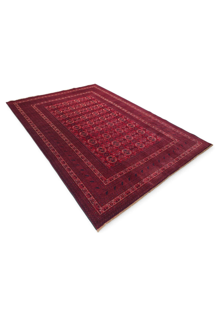 Wine red Khal Mohammadi rug 200×292cm, Kunduz craftsmanship
