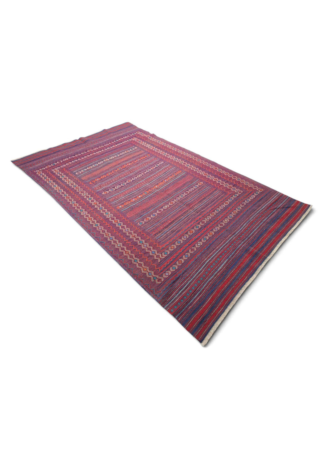 Rose plum kilim 178×290cm, Afghan craftsmanship