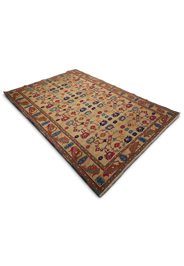 Camel gold kilim 200×290cm, Afghan craftsmanship