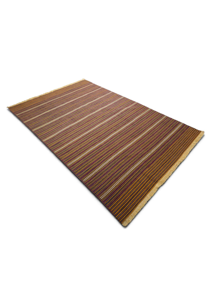Gold plum kilim 182×291cm, Afghan craftsmanship