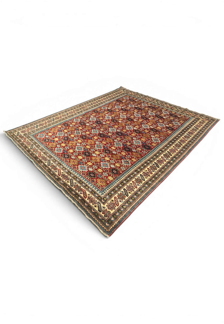 Red Shirvan Afghan rug 166×205cm, Afghanistan craftsmanship