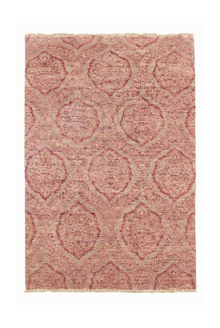 Blush Gabbeh, Hand-Knotted Afghan Wool Rug