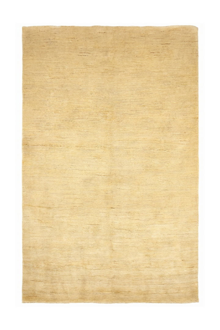 Natural Gabbeh, Hand-Knotted Afghan Wool Rug