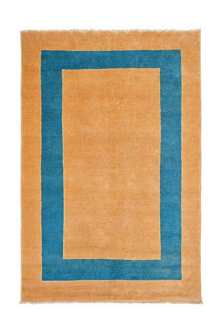 Peacock Gabbeh, Hand-Knotted Afghan Wool Rug