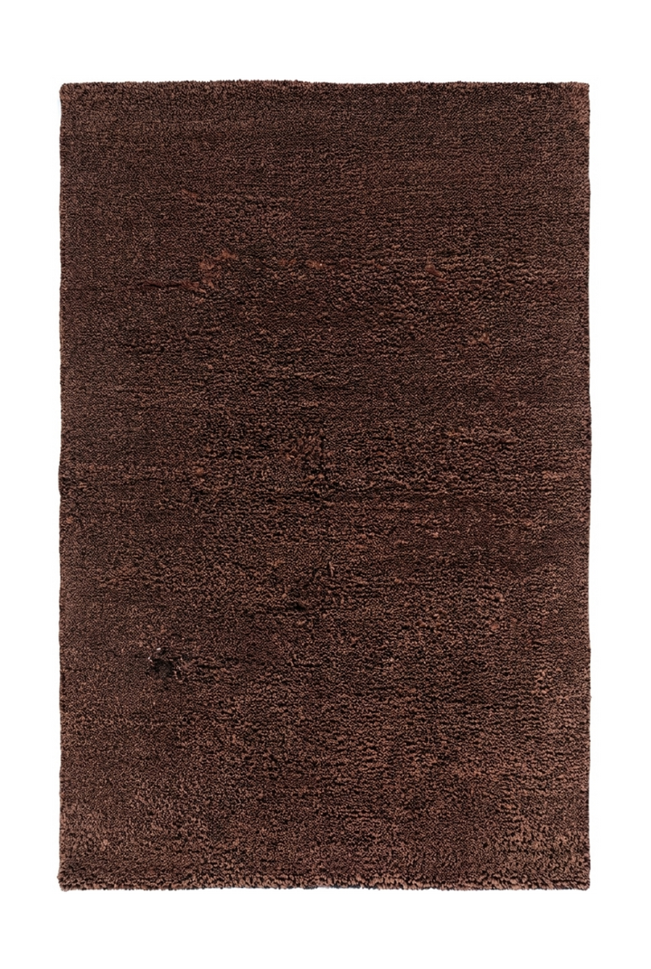Chestnut Brown Gabbeh, Hand-Knotted Afghan Wool Rug