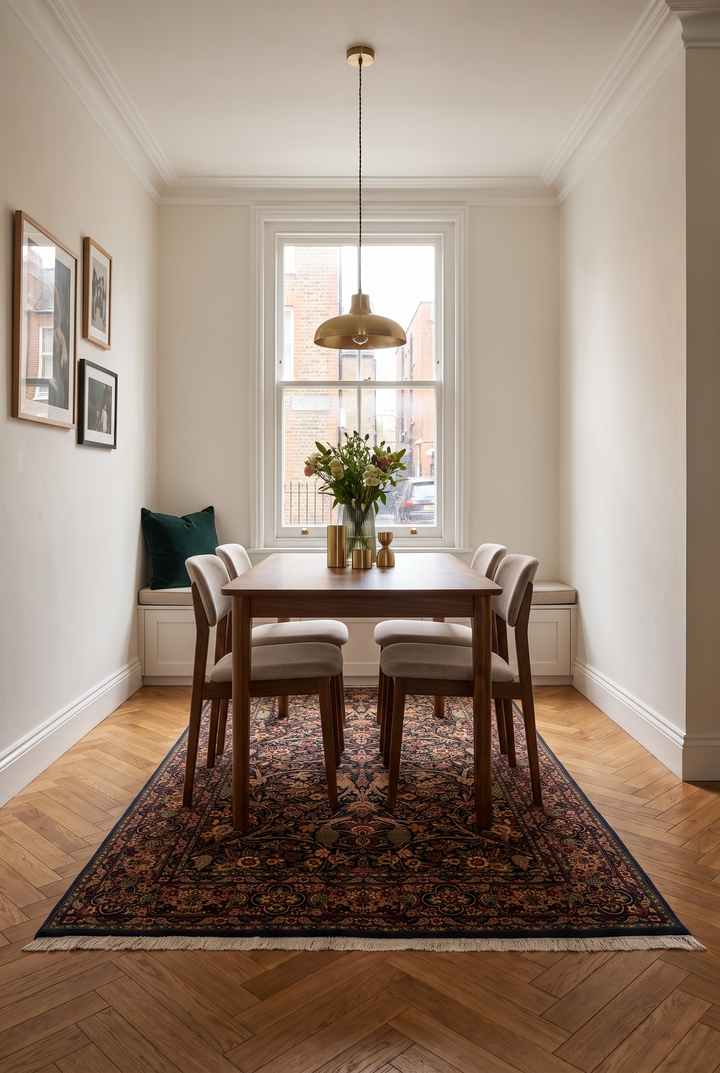Raven Garden Floral, Hand-Knotted Pakistani Wool Rug