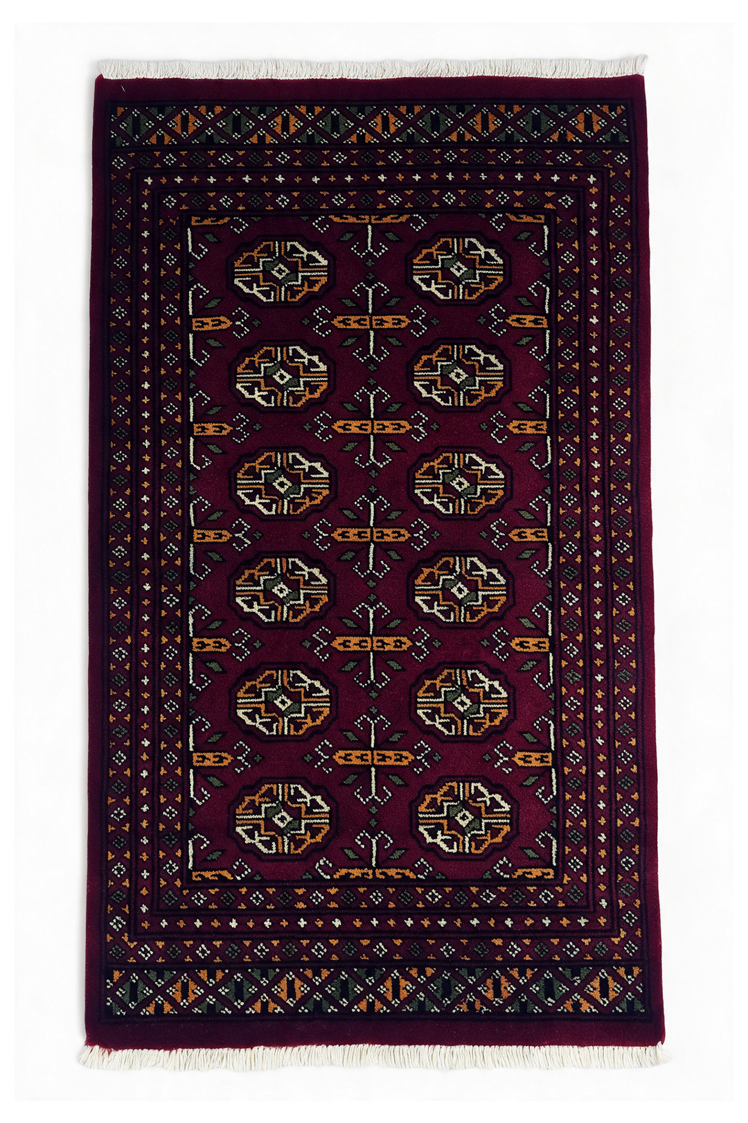 Burgundy Cross Bokhara