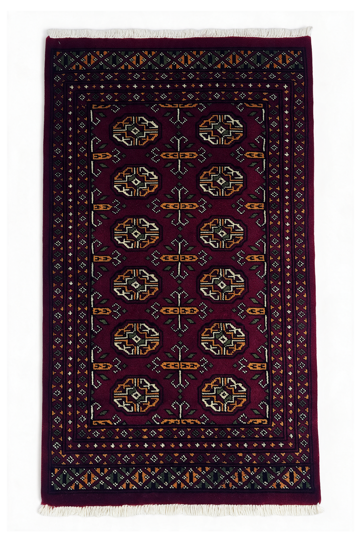 Burgundy Cross Bokhara