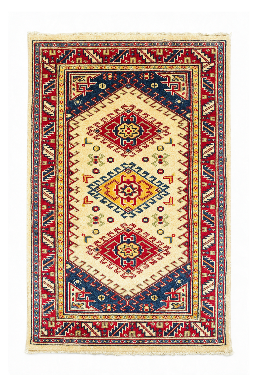 Cream Triple Diamond Kazak