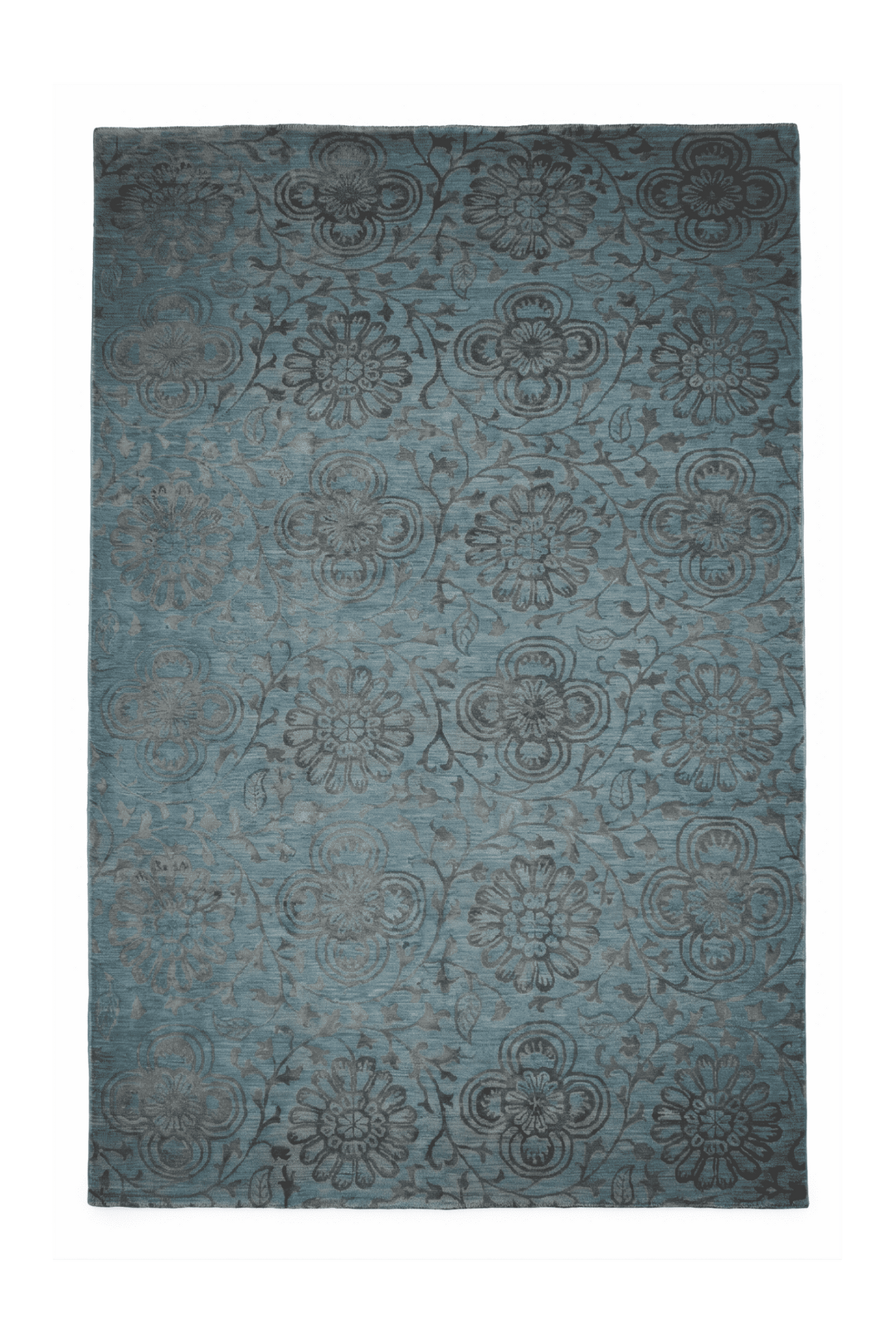 Soft Turquoise Floral Ghazni