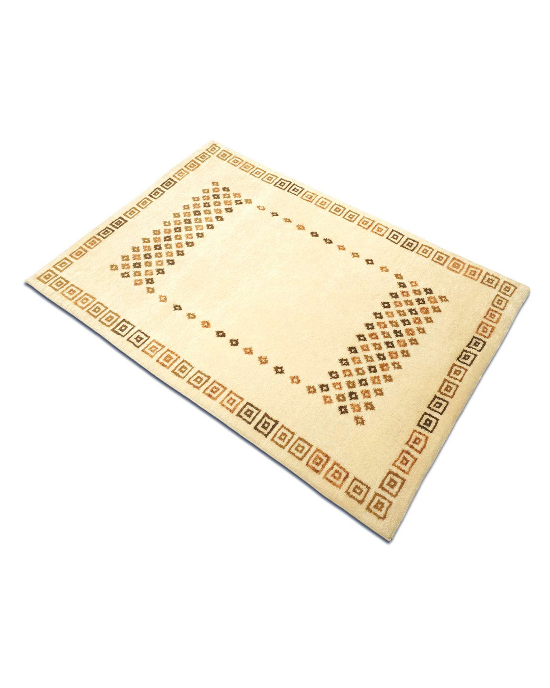 Ivory Loribaf rug, quiet minimal Indian craftsmanship