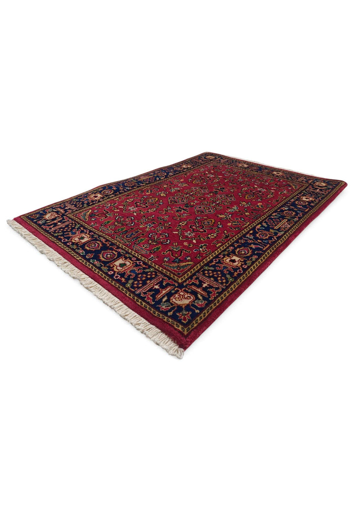 Madder red Sarouk rug 63×93cm, entrance mat size