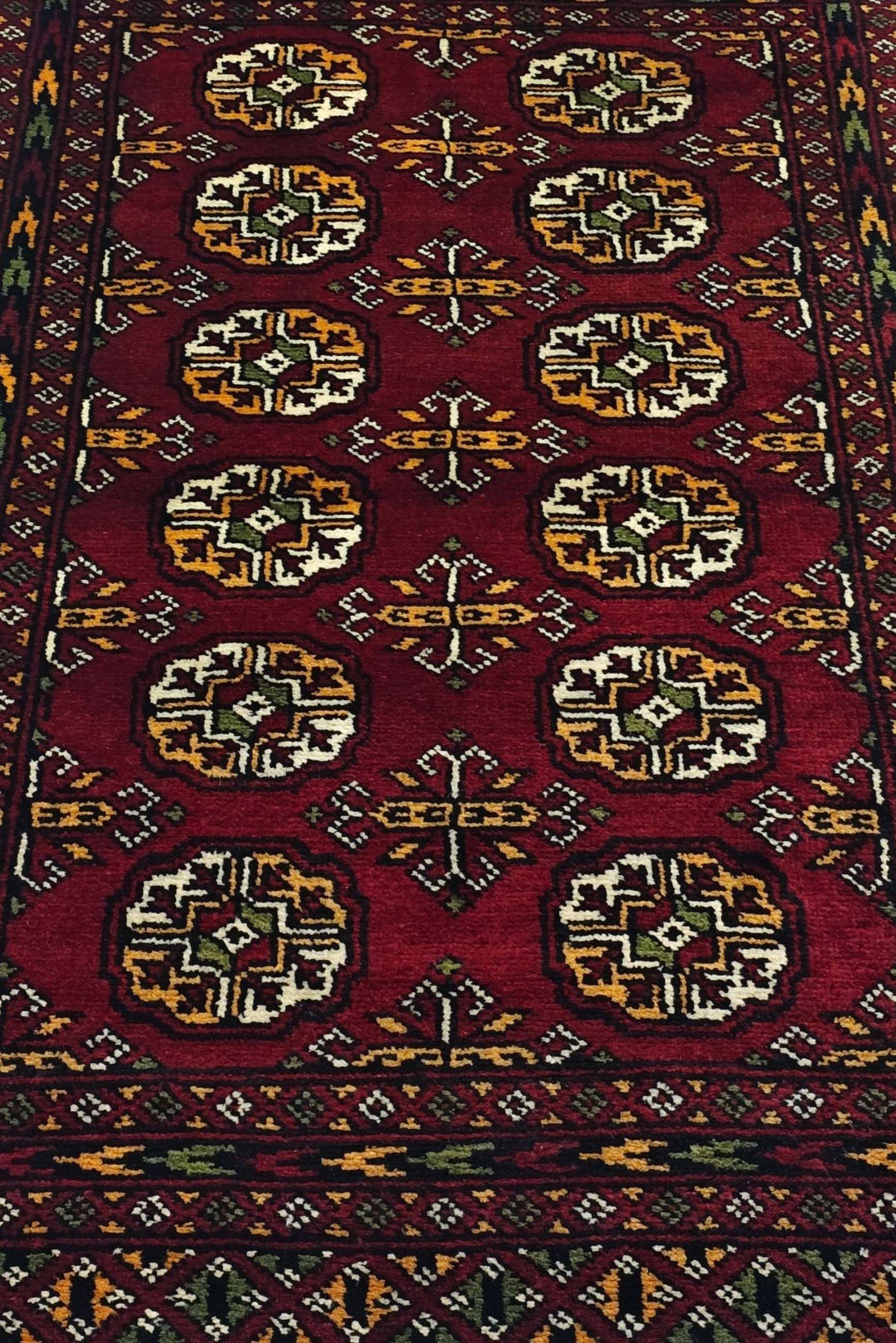 Burgundy Pakistani Bokhara Rug, hand-knotted, 79×128cm, photo 3