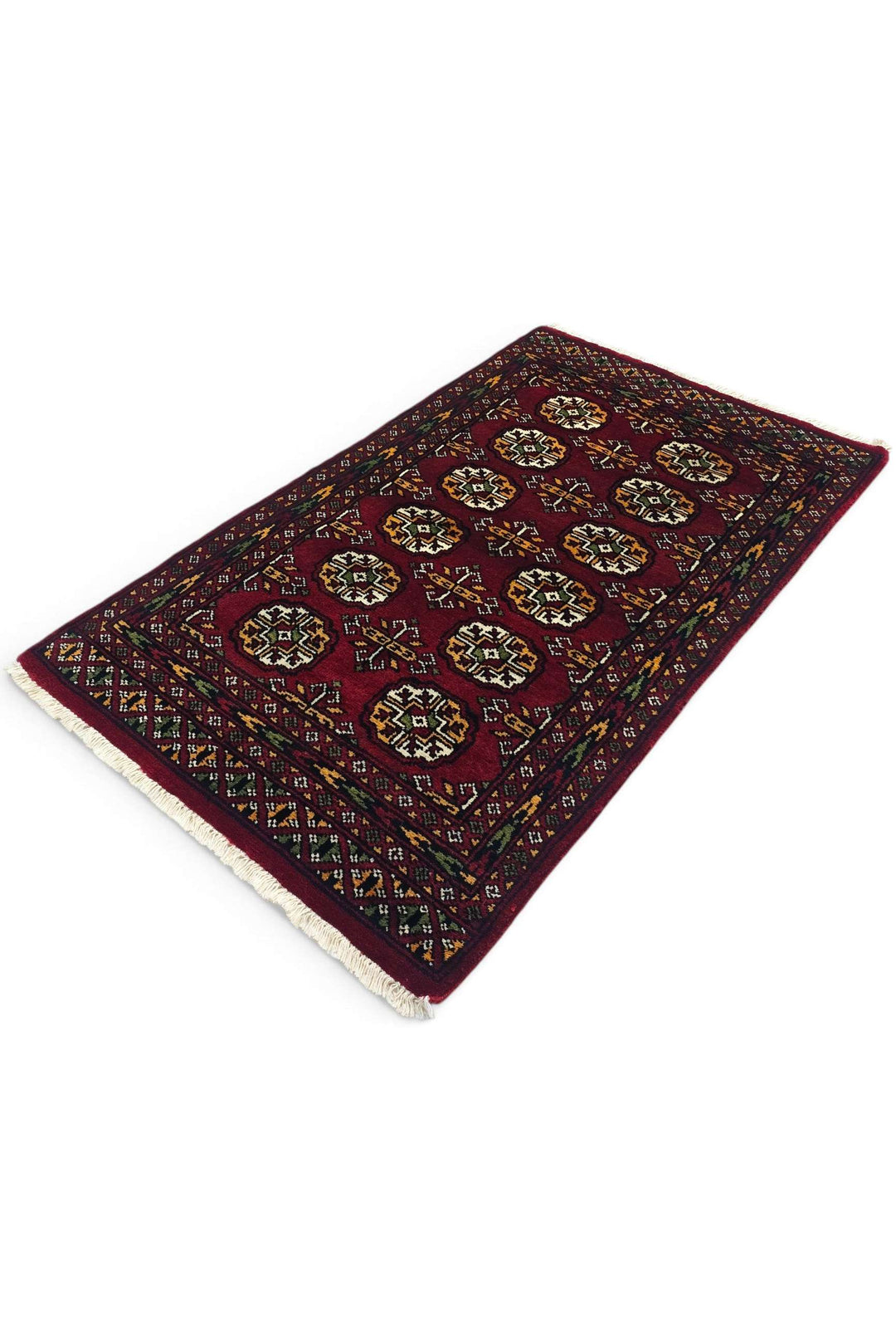 Burgundy Pakistani Bokhara Rug, hand-knotted, 79×128cm, photo 5