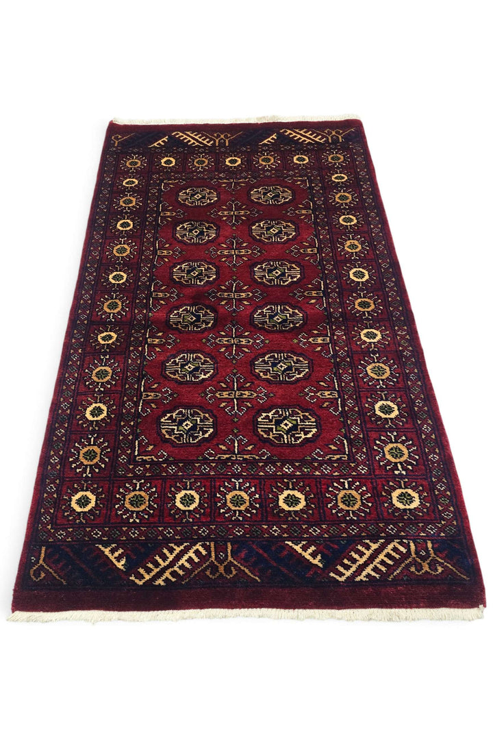 Burgundy Pakistani Bokhara Rug, hand-knotted, 97×164cm, photo 4