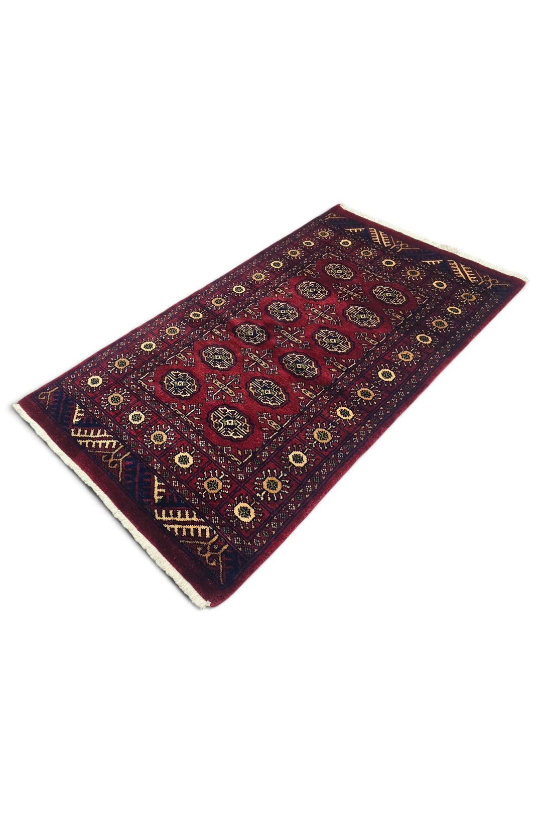 Burgundy Pakistani Bokhara Rug, hand-knotted, 97×164cm, photo 5