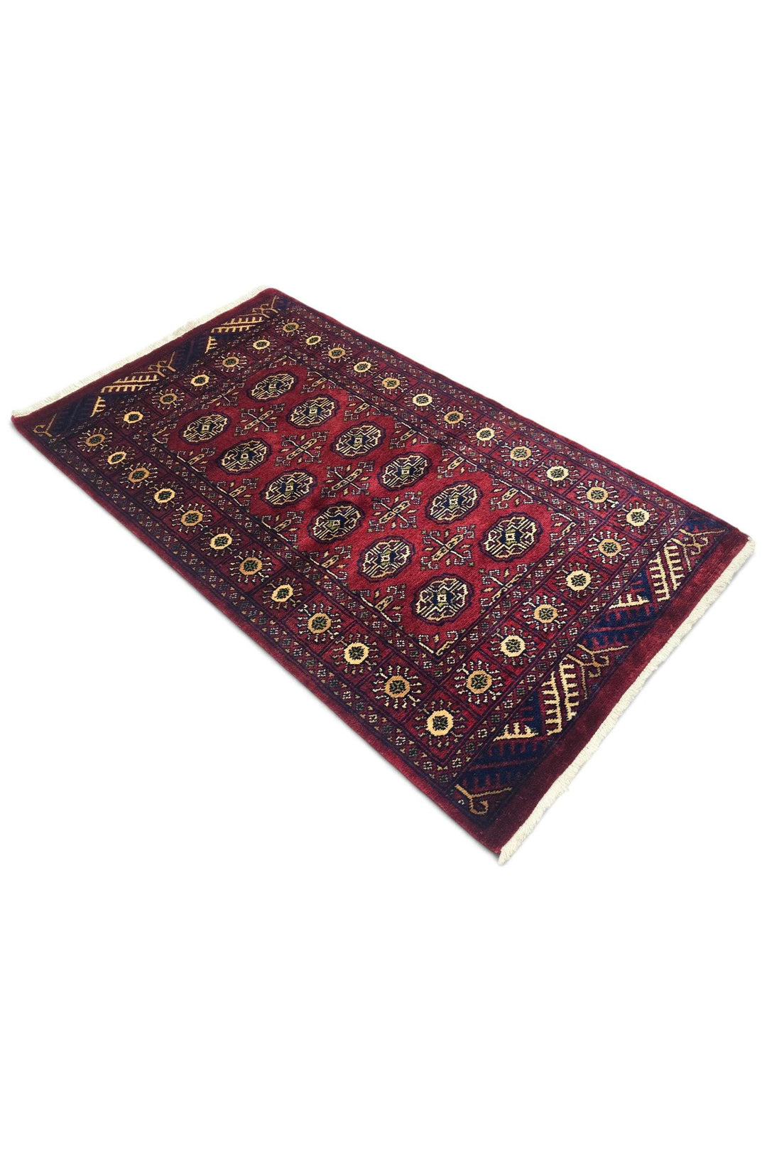 Burgundy Pakistani Bokhara Rug, hand-knotted, 97×164cm, photo 6