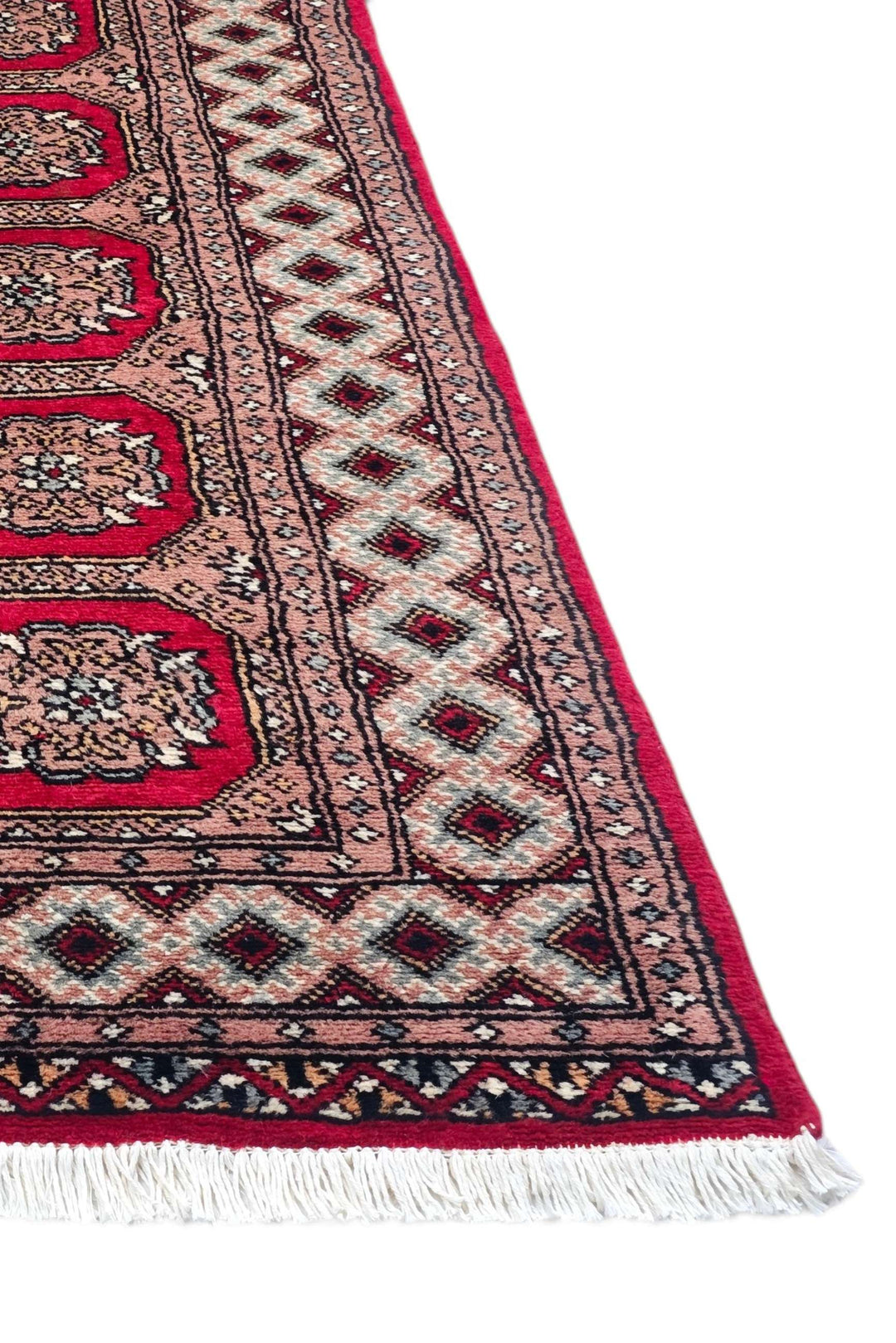 Crimson Red Pakistani Bokhara Rug, hand-knotted, 78×129cm, photo 8