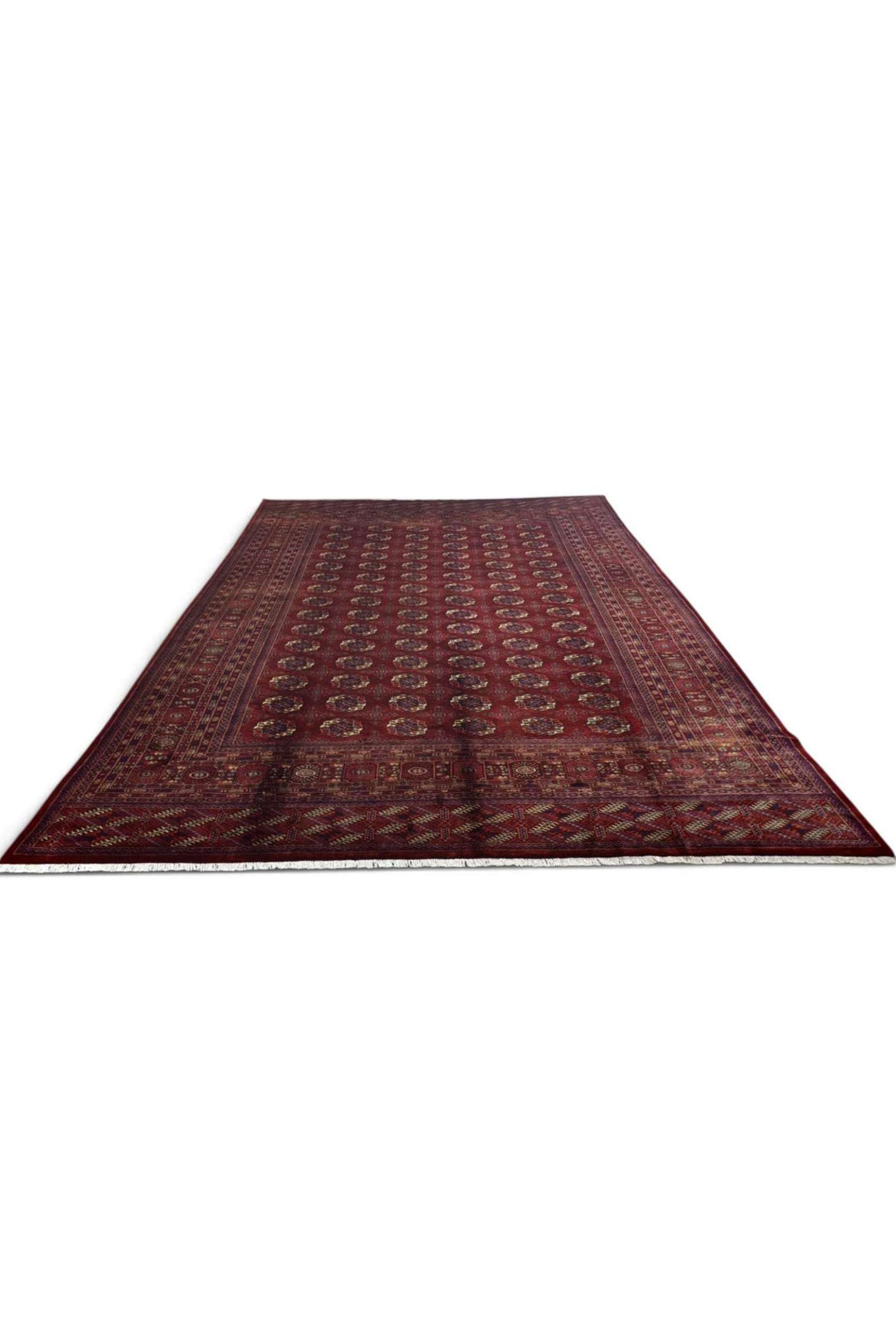 Mauve Taupe Pakistani Bokhara Rug, hand-knotted, 282×369cm, photo 4