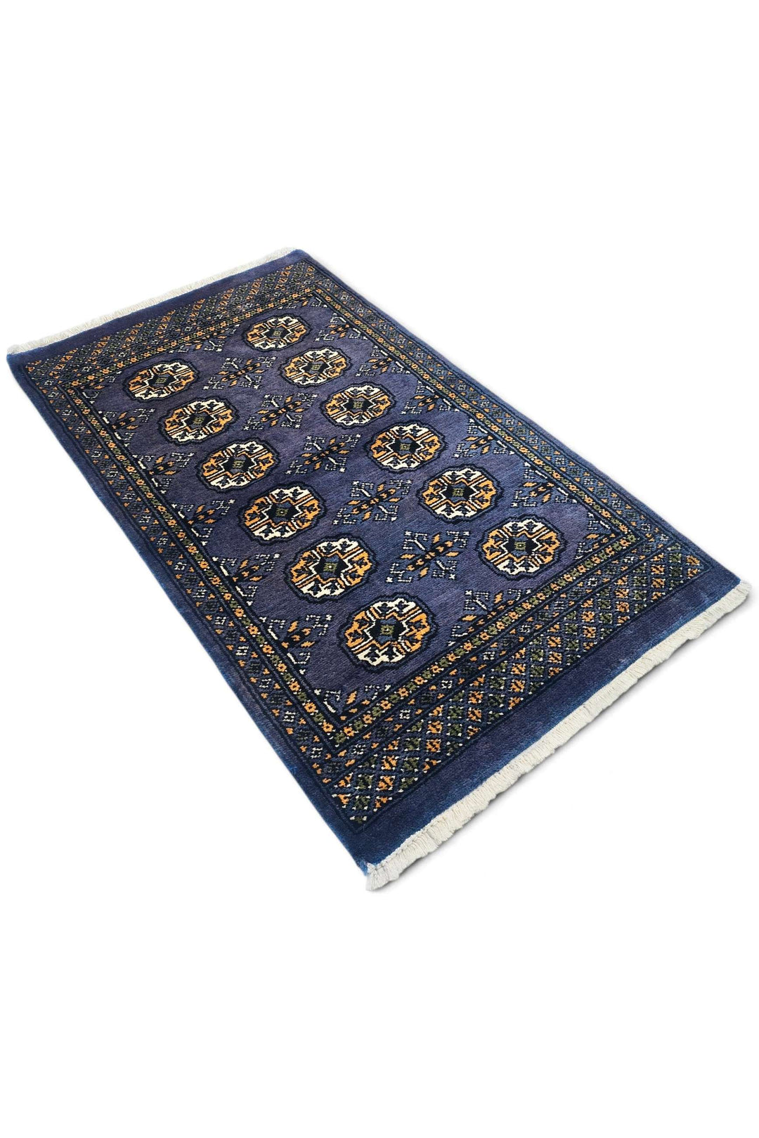 Navy Blue Pakistani Bokhara Rug, hand-knotted, 77×128cm, photo 5