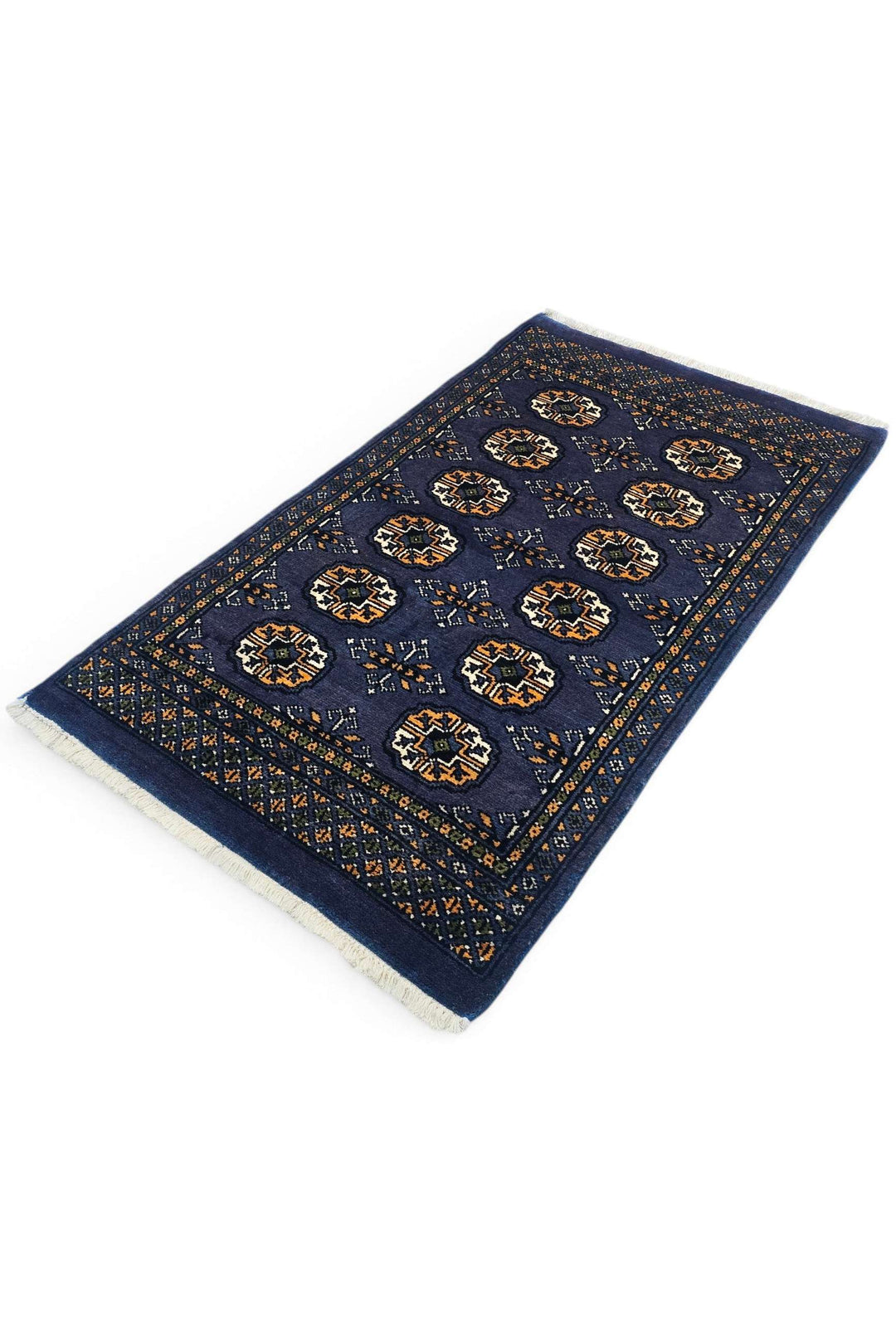 Navy Blue Pakistani Bokhara Rug, hand-knotted, 77×128cm, photo 6