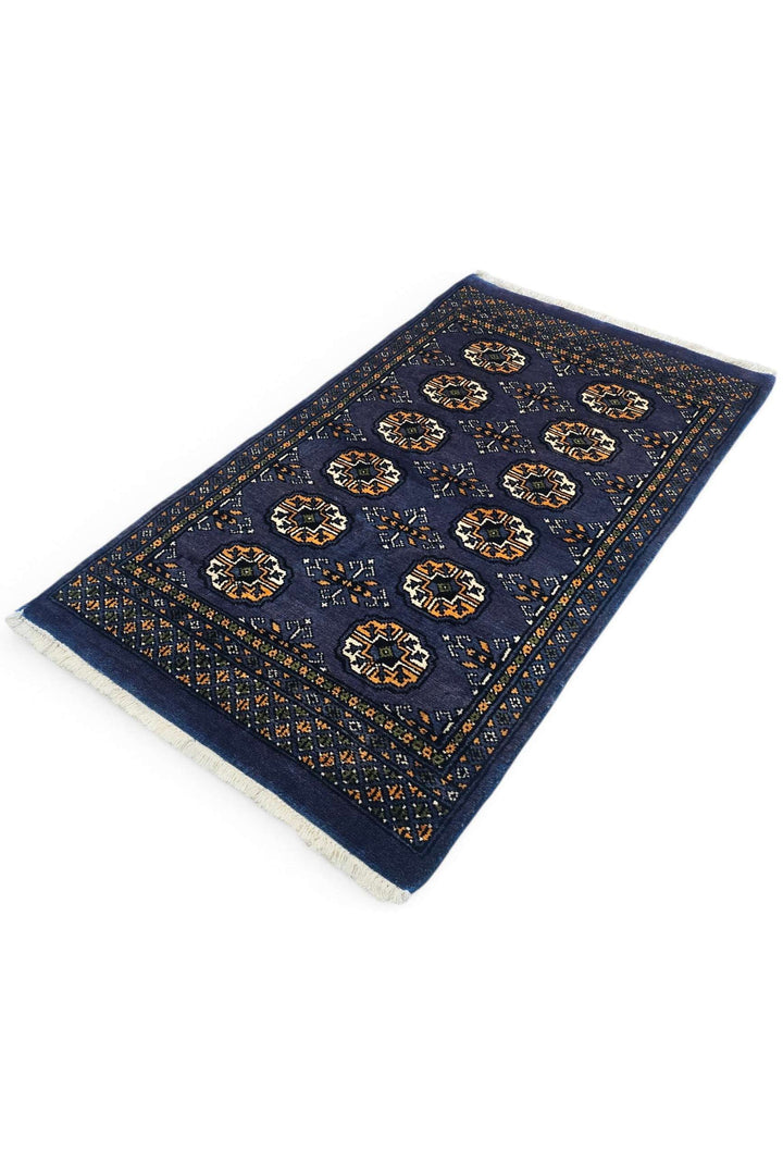 Navy Blue Pakistani Bokhara Rug, hand-knotted, 77×128cm, photo 6