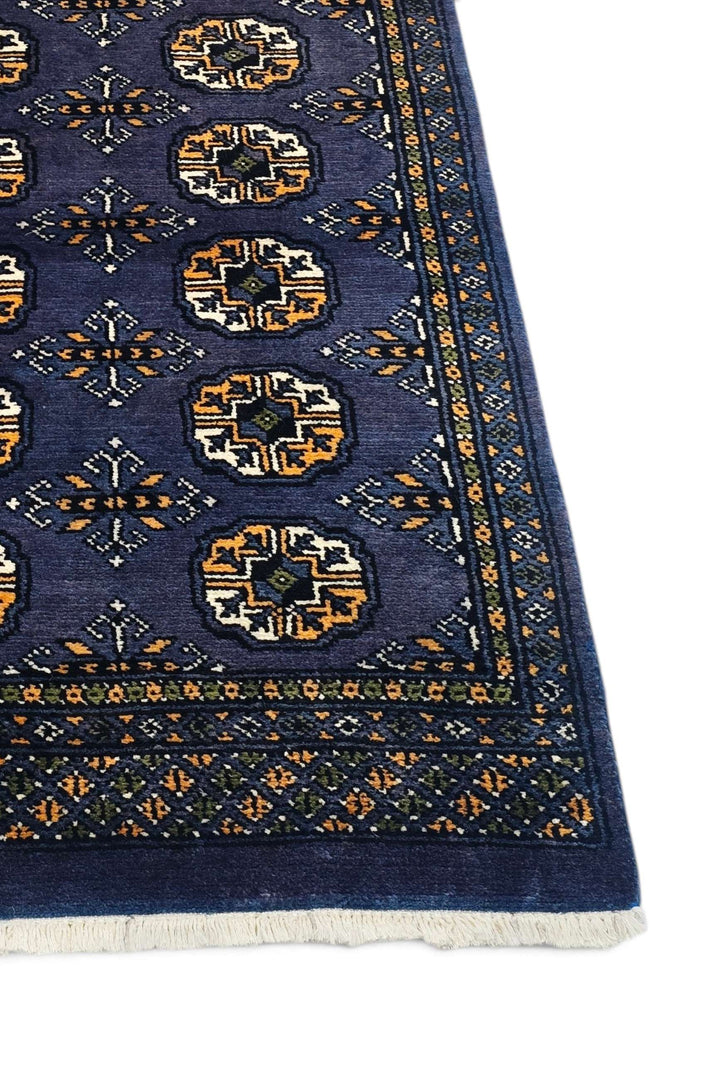 Navy Blue Pakistani Bokhara Rug, hand-knotted, 77×128cm, photo 8