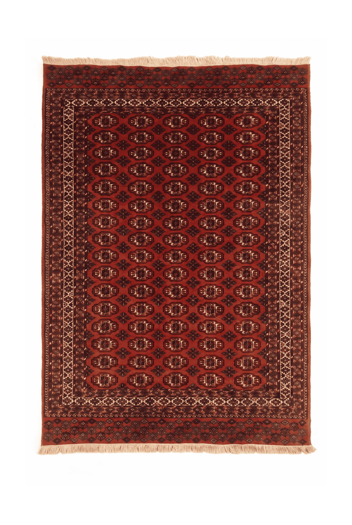 Red Bokhara gül Afghan Sherwan rug, 138×181cm, about 1.5 tatami