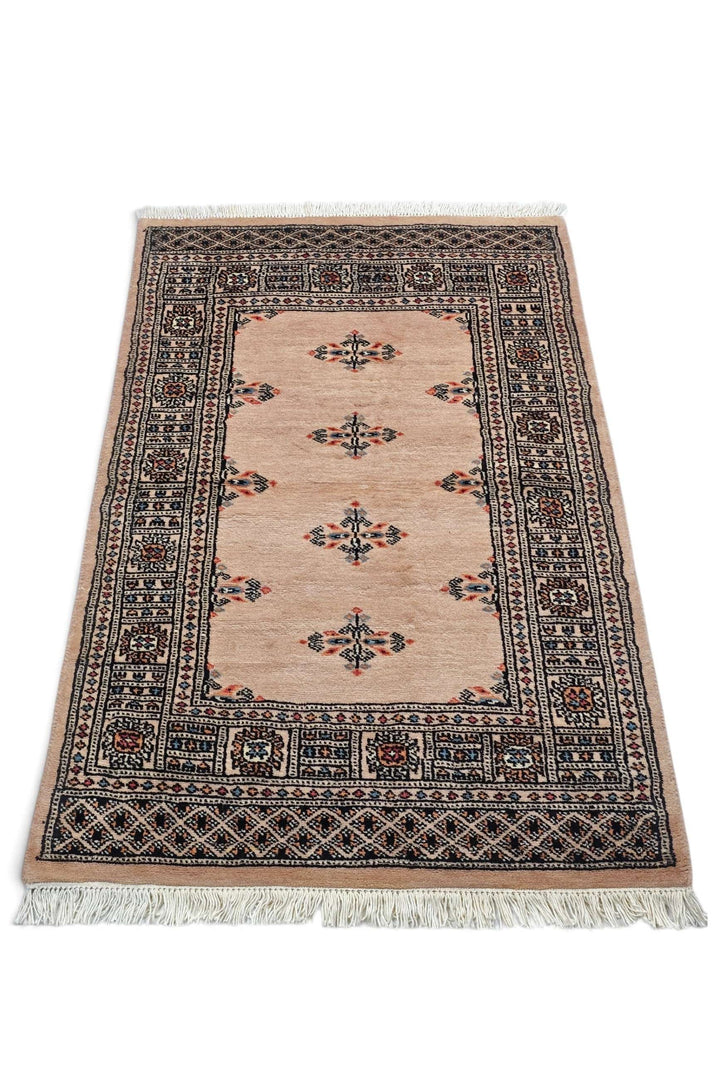 Sand Pakistani Bokhara Rug, hand-knotted, 77×122cm, photo 3