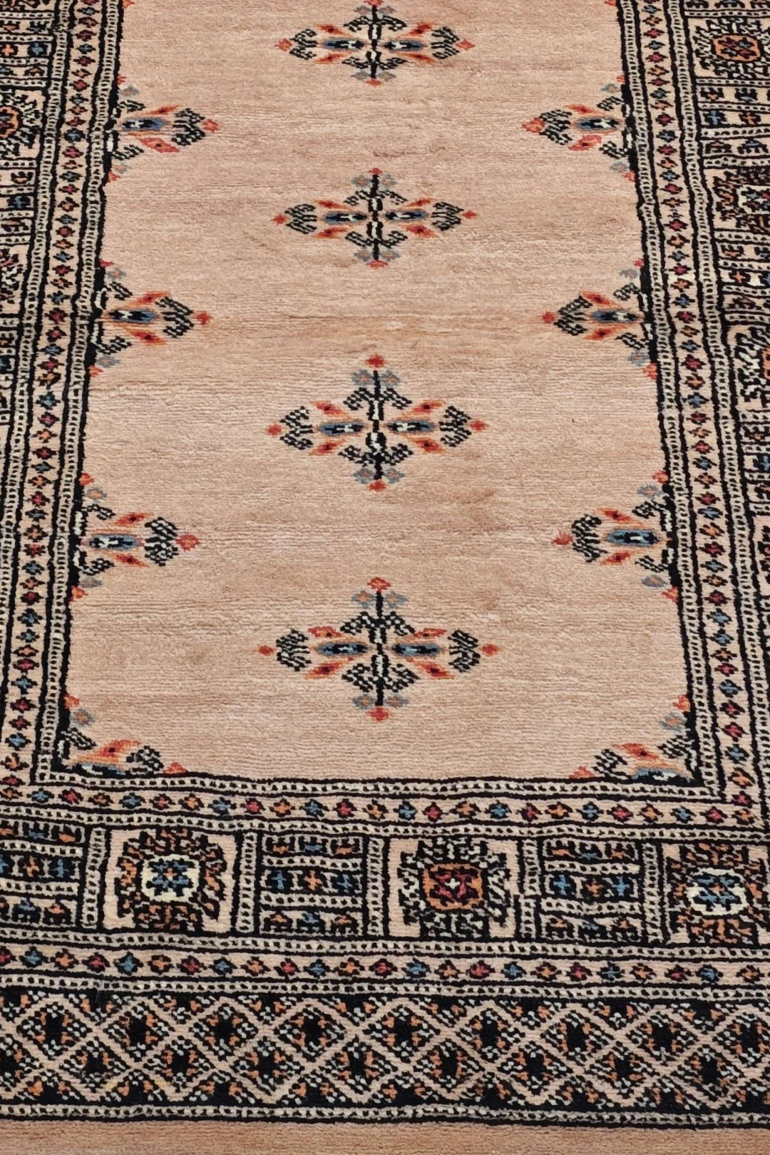Sand Pakistani Bokhara Rug, hand-knotted, 77×122cm, photo 6
