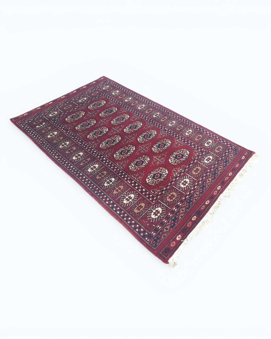 Wine red Bokhara wool rug 76×123cm, Pakistani craftsmanship