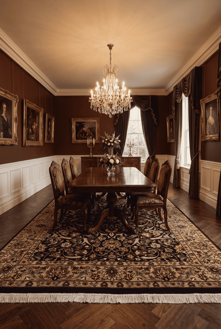 Hand-knotted wool pile of midnight vine Tabriz rug