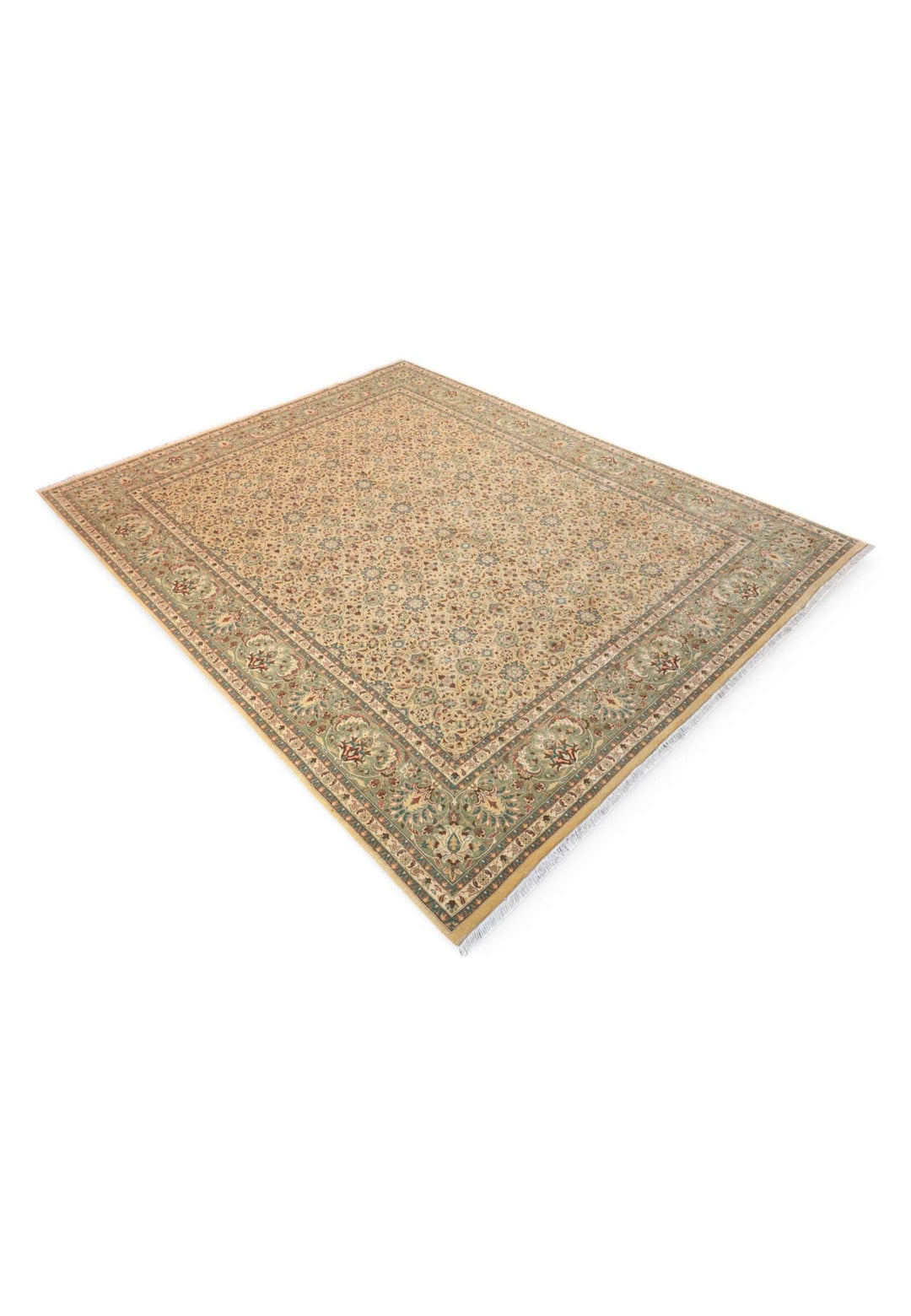 Wheat sage Hereke rug 243×308cm, Pakistani craftsmanship