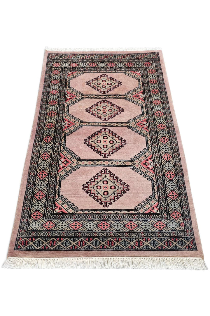 Antique Cream Pakistani Jaldar Rug, hand-knotted, 79×134cm, photo 4