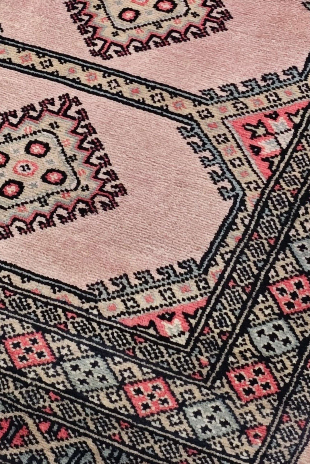 Antique Cream Pakistani Jaldar Rug, hand-knotted, 79×134cm, photo 7