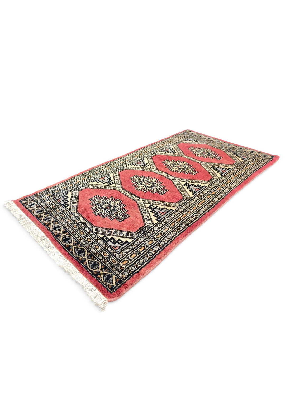 Coral Jaldar rug 62×126cm, Pakistani craftsmanship