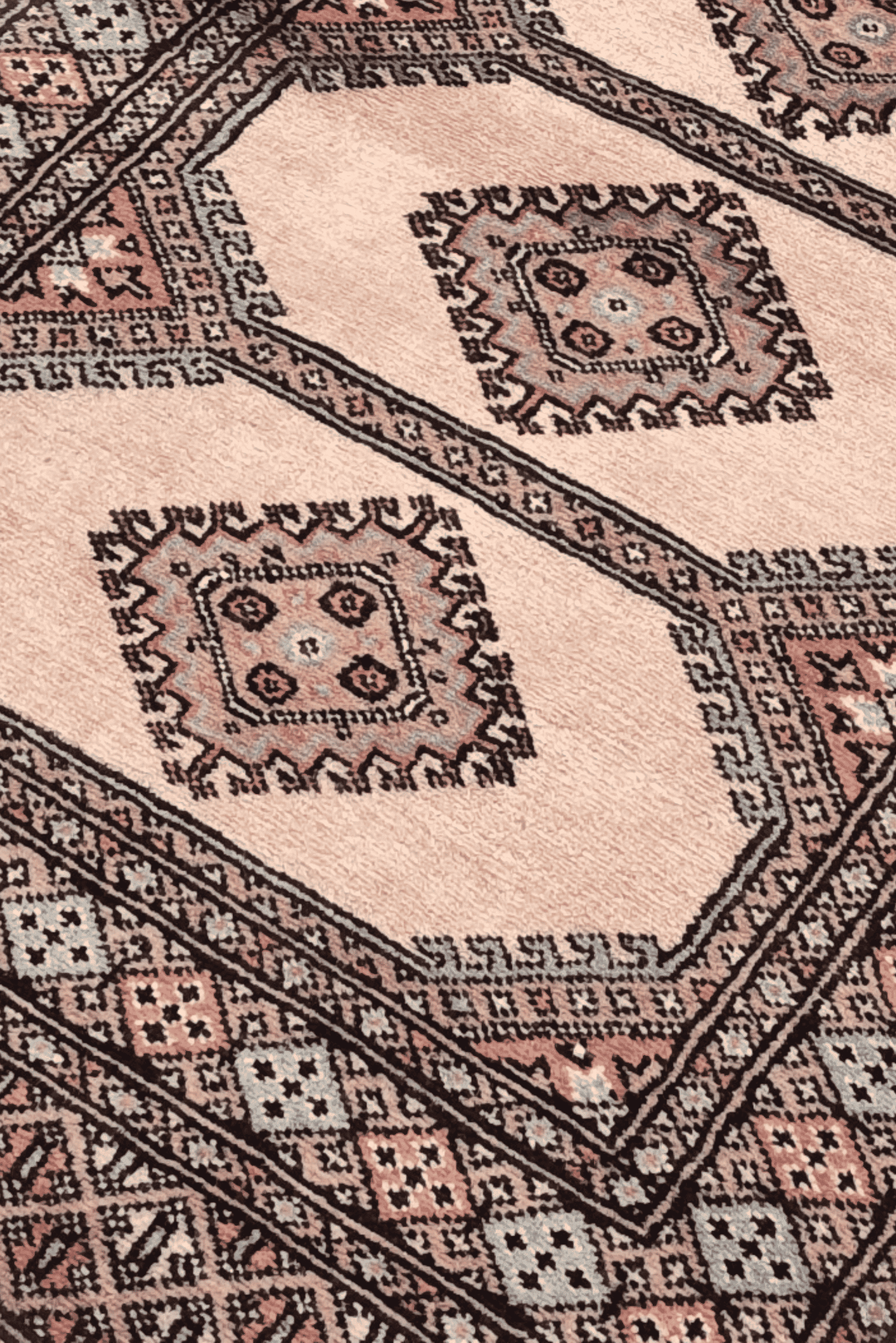 Cream Pakistani Jaldar Rug, hand-knotted, 78×125cm, photo 3