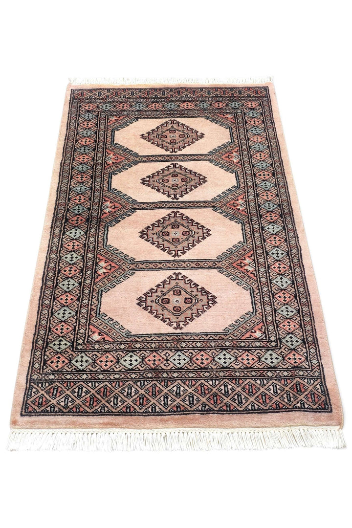 Cream Pakistani Jaldar Rug, hand-knotted, 78×125cm, photo 4