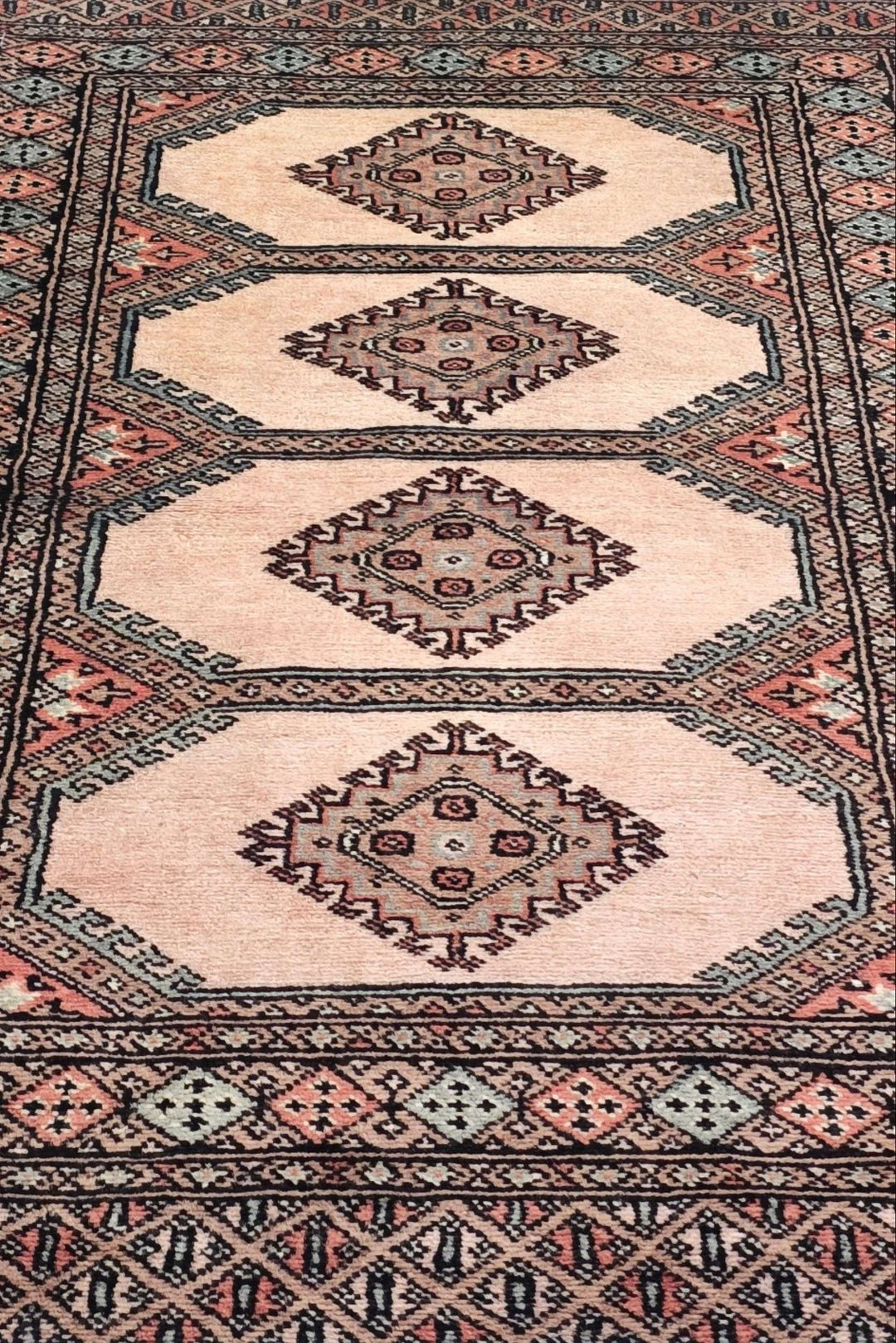 Cream Pakistani Jaldar Rug, hand-knotted, 78×125cm, photo 8