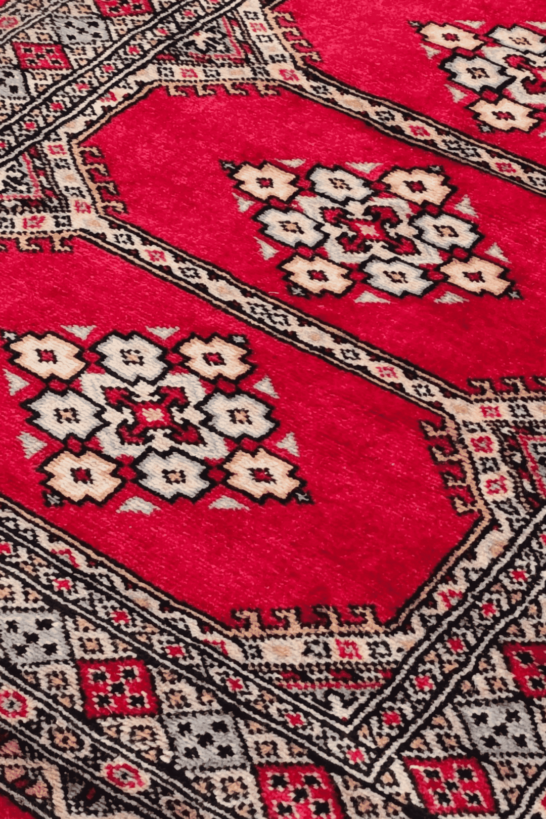 Crimson Pakistani Jaldar Rug, hand-knotted, 78×119cm, photo 8